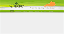 Desktop Screenshot of canterburyapartments.net