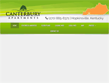 Tablet Screenshot of canterburyapartments.net
